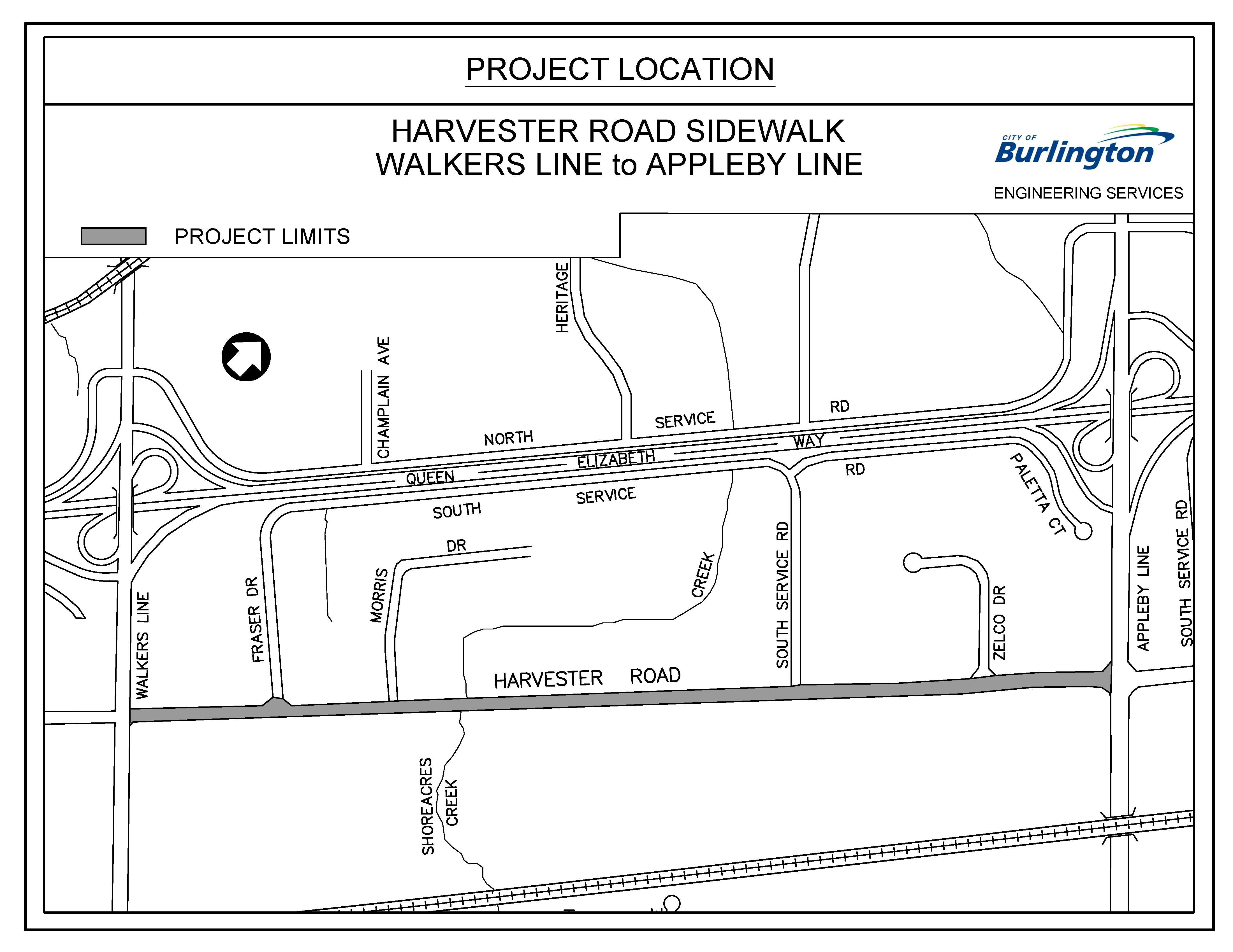 Harvester Road construction affects Burlington Transit service "in July